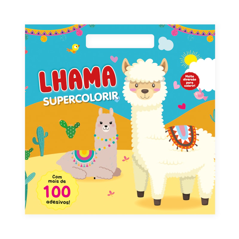 SUPERCOLORIR - LHAMA: CRIE E ENCANTE COM MAIS DE 100 ADESIVOS MÁGICOS