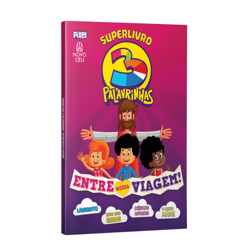 SUPERLIVRO 3 PALAVRINHAS - ENTRE NESSA VIAGEM!: PASSATEMPOS EDUCATIVOS E DIVERTIDOS