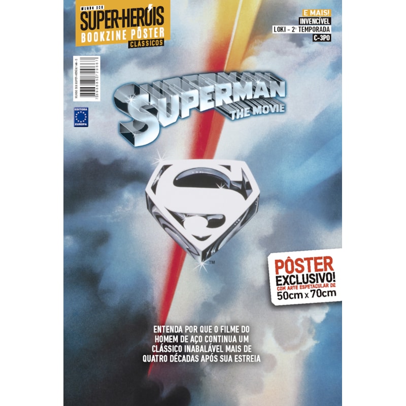 SUPERMAN 1978 - ARTE A - SUPERPÔSTER MUNDO DOS SUPER-HERÓIS