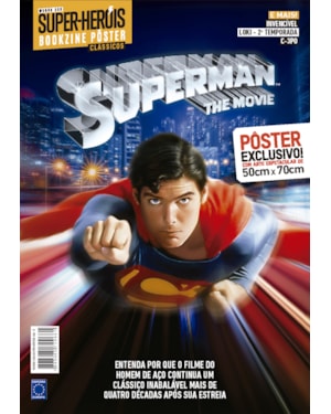 SUPERMAN 1978 - ARTE B - SUPERPÔSTER MUNDO DOS SUPER-HERÓIS