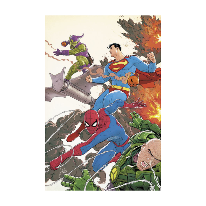 Superman/homem-aranha - capa variante 02