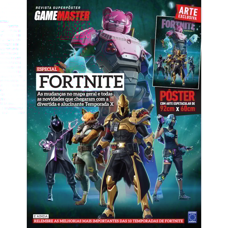 SUPERPÔSTER GAME MASTER - FORTNITE TEMPORADA X