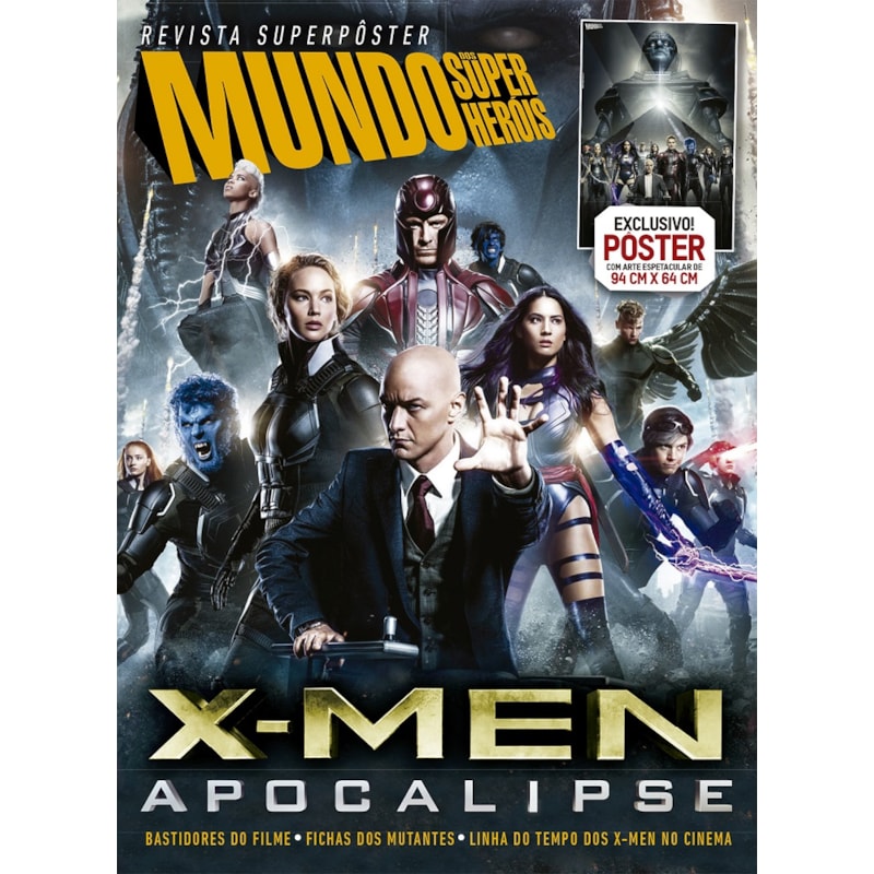 SUPERPÔSTER MUNDO DOS SUPER-HERÓIS - X-MEN APOCALIPSE