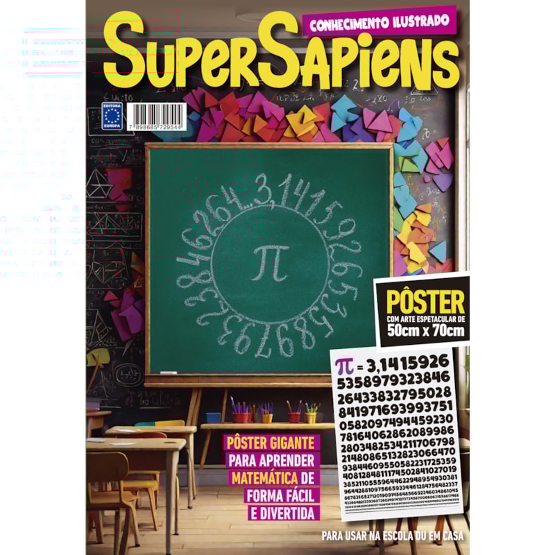 SUPERSAPIENS - PI (VERSÃO LISA, SEM DOBRAS, ENVIADA EM TUBO PROTETOR)
