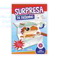 SURPRESA DE DESENHO - DINOSSAURO - COM ADESIVOS!
