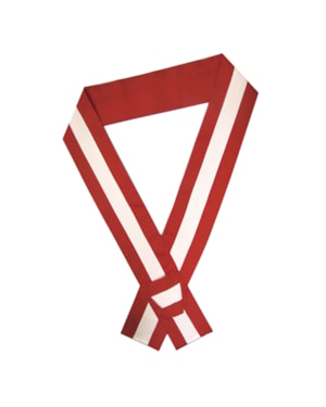 TALABARTO TERGAL BRANCO E VERMELHO