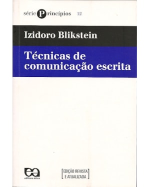 TECNICAS DE COMUNICACAO ESCRITA - 22ª
