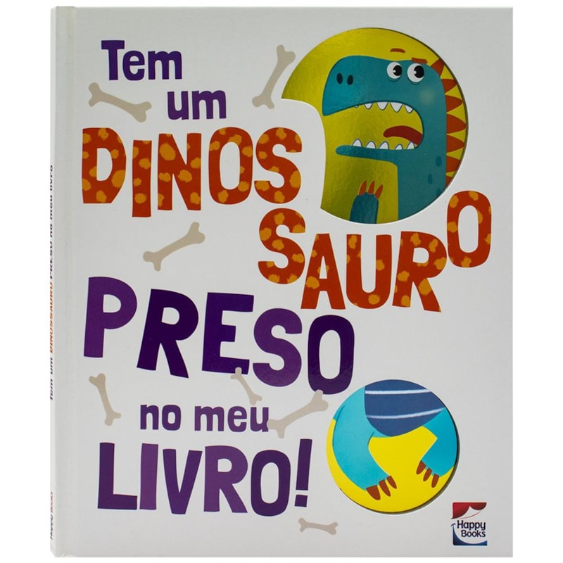 TEM UM DINOSSAURO PRESO NO MEU LIVRO!