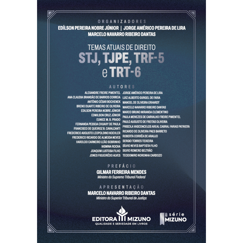 Temas atuais de direito stj, tjpe, trf-5 e trt-6