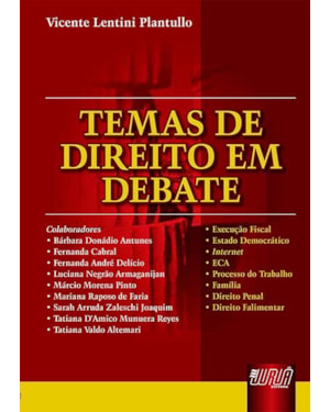 TEMAS DE DIREITO EM DEBATE