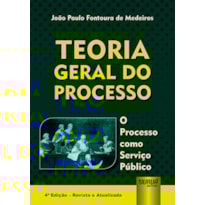 TEORIA GERAL DO PROCESSO - O PROCESSO COMO SERVIÇO PÚBLICO