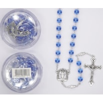 TERÇO ITALIANO ENTREMEIO NOSSA SENHORA DAS GRAÇAS AZUL 6MM
