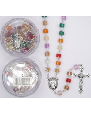 TERÇO ITALIANO ENTREMEIO NOSSA SENHORA DAS GRAÇAS OLHO DE GATO 6MM