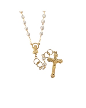 TERÇO ITALIANO MATRIMONIO DOURADO