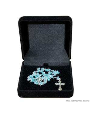 TERÇO MISSANGA AZUL 3MM