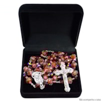 TERÇO MURANO CRISTAL 12MM  VERMELHO