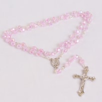 TERÇO PLASTICO ROSA CLARO  5MM