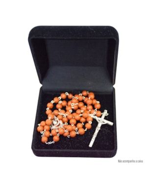 TERÇO ROSA PERFUMADO NOSSA SENHORA APARECIDA 8MM