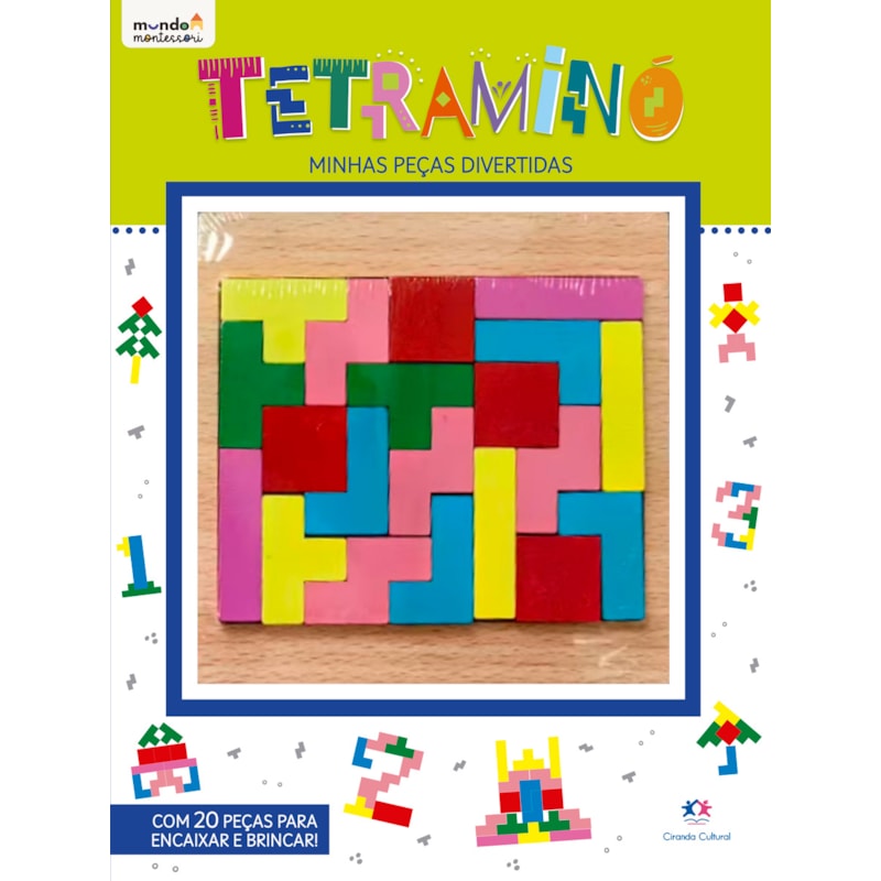 TETRAMINÓ - COM 20 PEÇAS PARA BRINCAR E APRENDER