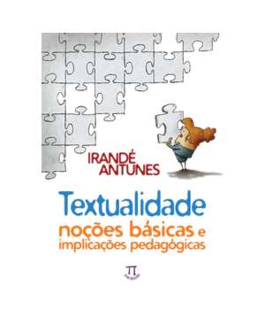 Textualidade. noções básicas e implicações pedagógicas
