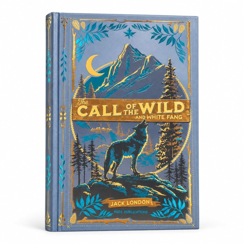 The Call of the Wild and White Fang - Edição importada em inglês - Capa dura com relevo