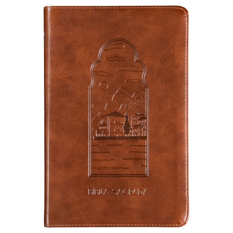 THE PURPOSE BOOK: BÍBLIA SAGRADA, A21, CAPA LUXO CARAMELO, PAISAGEM