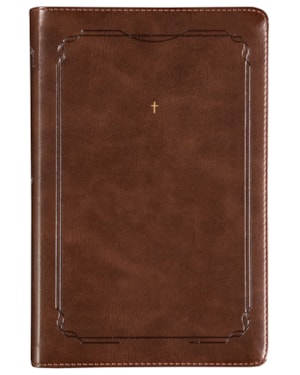 THE PURPOSE BOOK: BÍBLIA SAGRADA, A21, CAPA LUXO MARROM, CRUZ