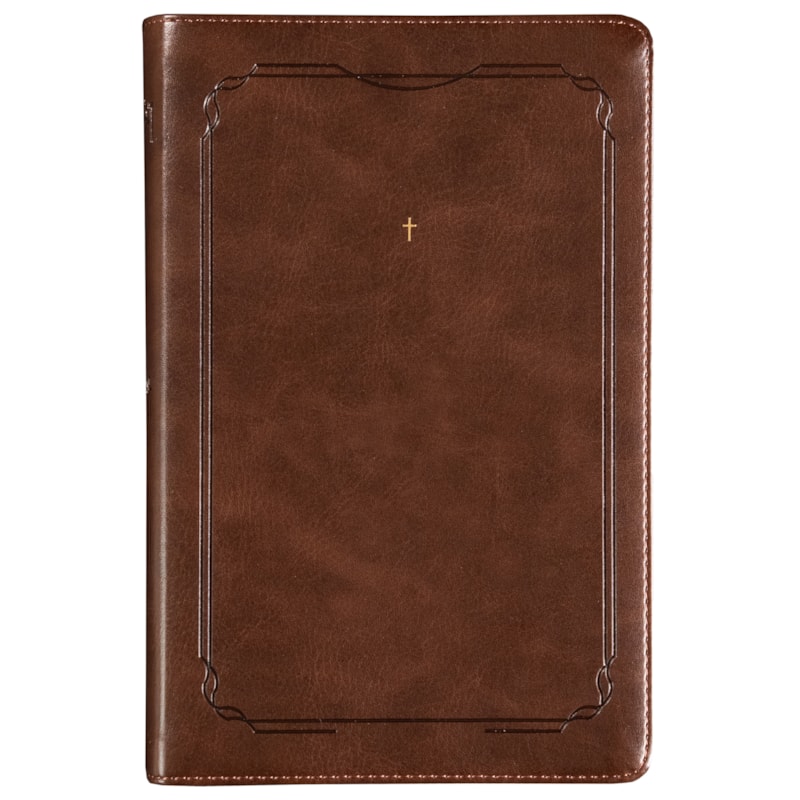 THE PURPOSE BOOK: BÍBLIA SAGRADA, A21, CAPA LUXO MARROM, CRUZ