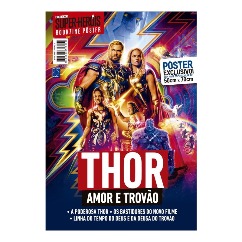 THOR AMOR E TROVÃO - ARTE C - SUPERPÔSTER MUNDO DOS SUPER-HERÓIS