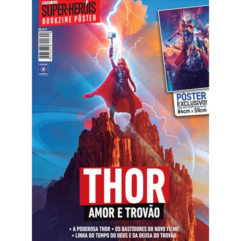 THOR, AMOR E TROVÃO - SUPERPÔSTER MUNDO DOS SUPER-HERÓIS