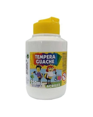 TINTA GUACHE ACRILEX  250 ML BRANCO 519