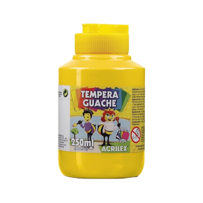 TINTA GUACHE ACRILEX AMARELO OURO 250ML