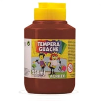 TINTA GUACHE ACRILEX MARROM 250ML