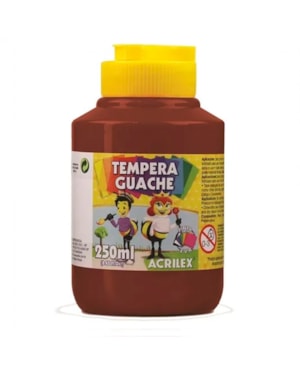 TINTA GUACHE ACRILEX MARROM 250ML