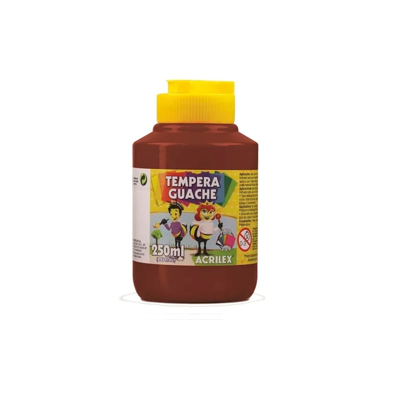 TINTA GUACHE ACRILEX MARROM 250ML