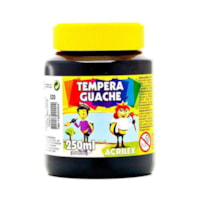 TINTA GUACHE ACRILEX PRETO 250ML