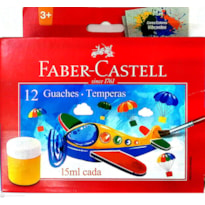 TINTA GUACHE FABER CASTELL COM 12 CORES