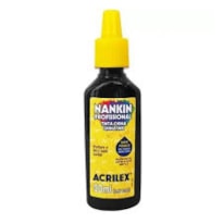 TINTA NANKIN ACRILEX PROFISSIONAL PRETA 20ML