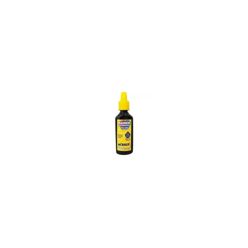 TINTA NANKIN ACRILEX PROFISSIONAL PRETA 20ML