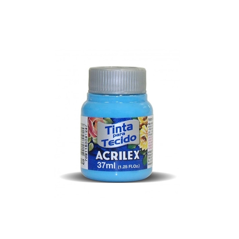 TINTA PARA TECIDO ACRILEX 37ML AZUL CELESTE 503