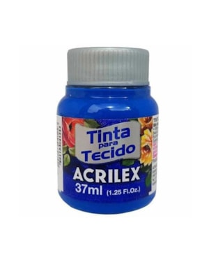 TINTA PARA TECIDO ACRILEX 37ML AZUL TURQUESA