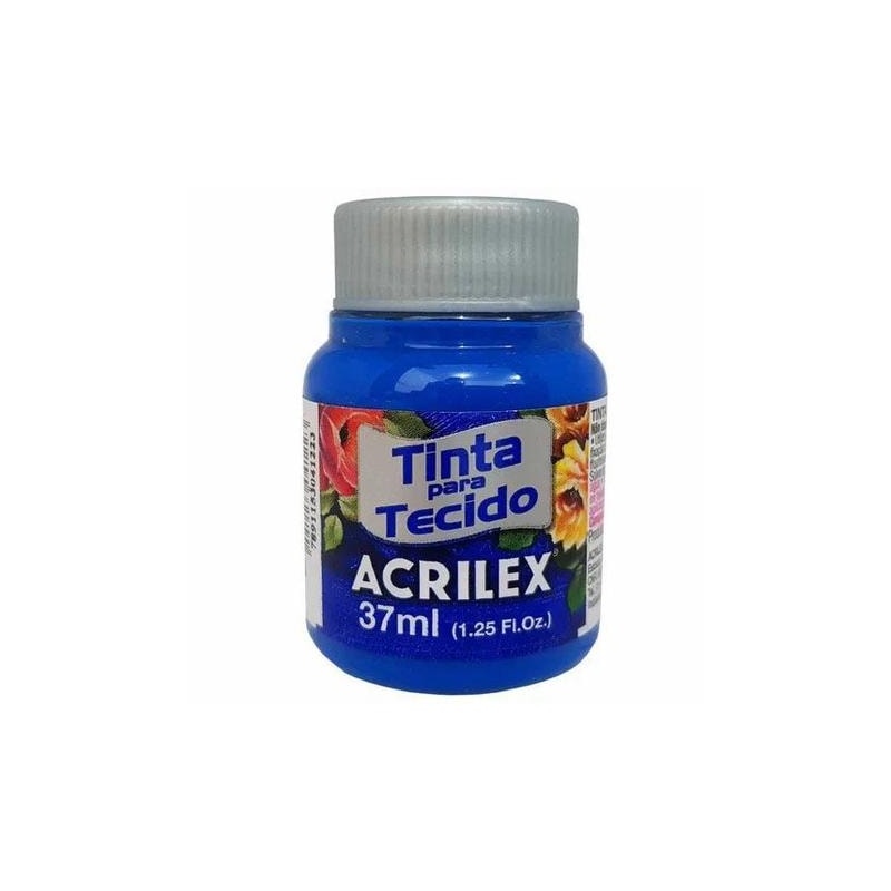 TINTA PARA TECIDO ACRILEX 37ML AZUL TURQUESA