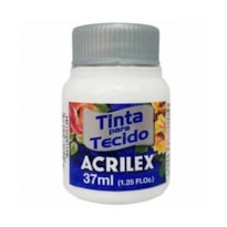 TINTA PARA TECIDO ACRILEX 37ML BRANCO 519