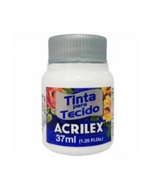 TINTA PARA TECIDO ACRILEX 37ML BRANCO 519