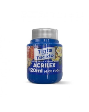 TINTA PARA TECIDO ACRILEX AZUL TURQUESA 120ML