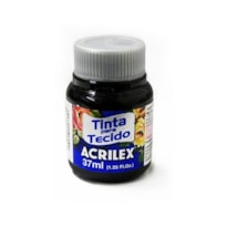 TINTA PARA TECIDO ACRILEX PRETO 37ML