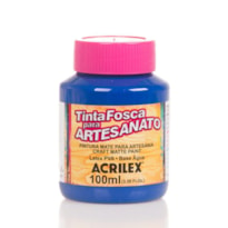 TINTA PVA FOSCA ACRILEX AZUL TURQUESA 100 ML