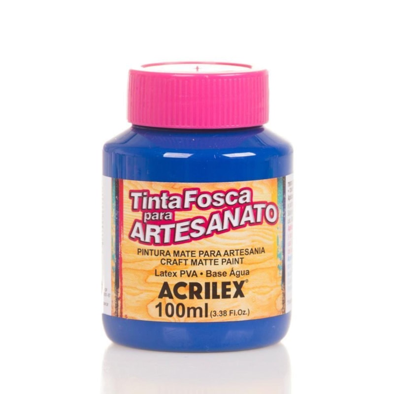 TINTA PVA FOSCA ACRILEX AZUL TURQUESA 100 ML