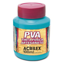 TINTA PVA FOSCA ACRILEX VERDE TURQUESA 100 ML