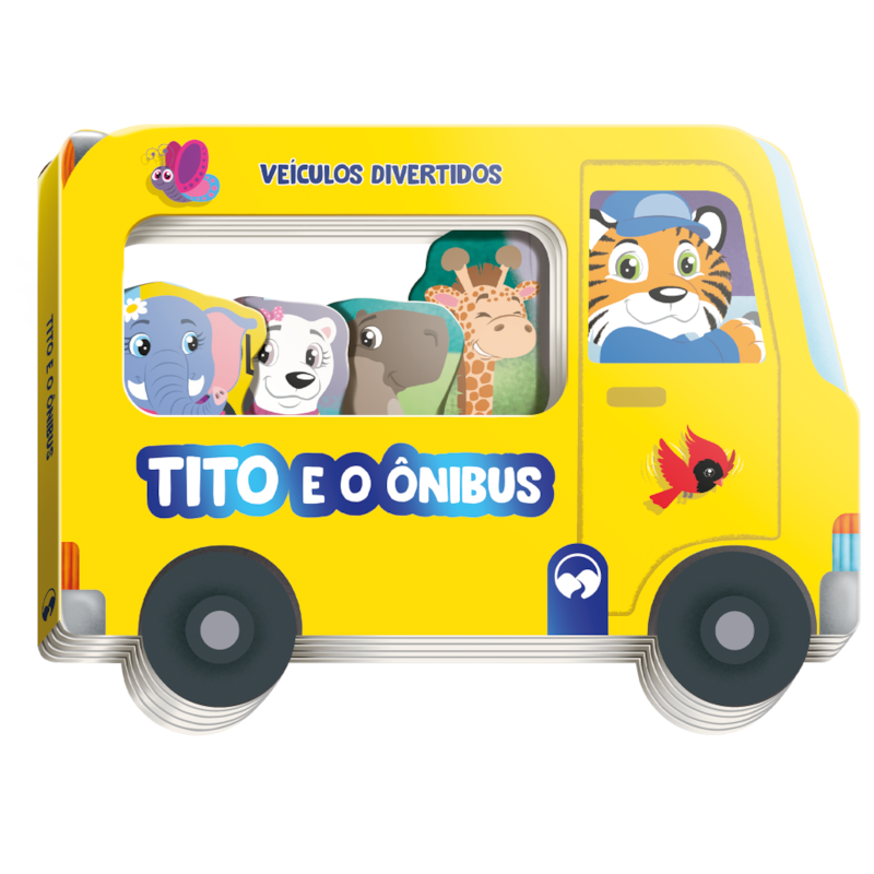 TITO E O ÔNIBUS - VEÍCULOS DIVERTIDOS: LIVRO INFANTIL VEÍCULOS EM CAPA DURA